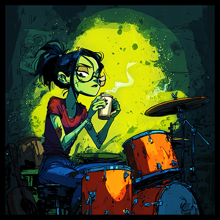 Cattail.Nu ZombieCoffee by T. L. Ford art