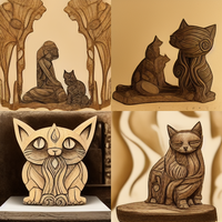 detailed wood carving by cattailnu on Discord