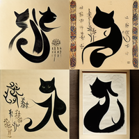 eastern calligraphy style
